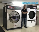 Lắp đặt máy giặt, máy sấy công nghiệp cho tiệm giặt tại Hà Giang